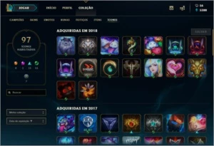 Conta Todos Champs ~ 104 Skins ~ 97 ícones~ Gold II ~ - League of Legends LOL