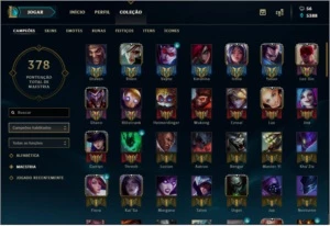 Conta Todos Champs ~ 104 Skins ~ 97 ícones~ Gold II ~ - League of Legends LOL