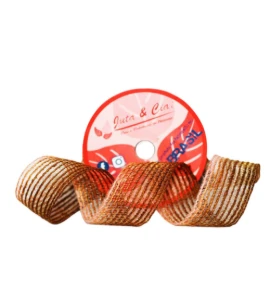Fita de Juta Modelo 7238 - Rolo com 10 Metros - Artesanato e Personalizados