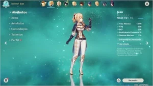Genshin Impact Ar25 + 2600gema + três 5*