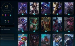 CONTA LOL 8 SKINS LENDARIAS 20 EPICAS BARATINHA PLATINA 2. - League of Legends