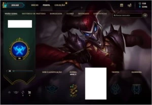 Conta de league of legends- 27 campeões 3 skins unranked LOL
