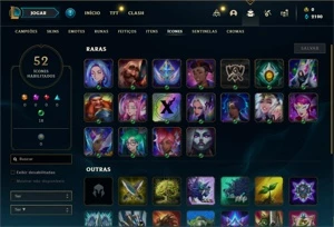 Conta ouro 2 com 23 Champs e 8 Skins + 3 Fragmentos - League of Legends LOL
