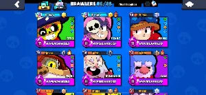 Conta Brawl Stars - 36k troféus e vários personagens full