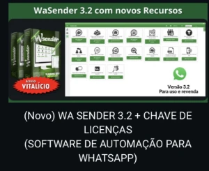 Wa Sender 3.2 + Chave De Licenças - Outros