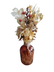 Arranjo Rústico com flores desidratadas - Artesanato e Personalizados