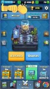 conta clash royale nvl 9 arena 11