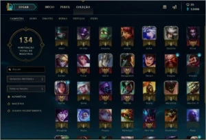CONTA LEAGUE OF LEGENDS MESTRE LOL