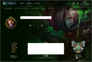 CONTA LEAGUE OF LEGENDS MESTRE LOL