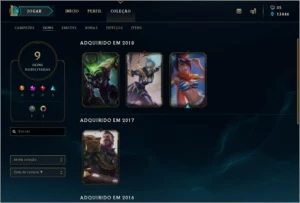 CONTA LEAGUE OF LEGENDS MESTRE LOL