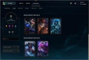 CONTA LEAGUE OF LEGENDS MESTRE LOL