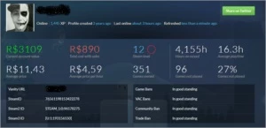 Conta steam 352 jogos