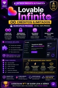 Lovable Infinito Acabe C/ O Fim De Créditos + Workspace Priv - Inteligência Artificial
