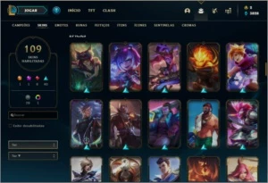 Conta Platina 3 com Kayle Juiza (rara) - League of Legends LOL