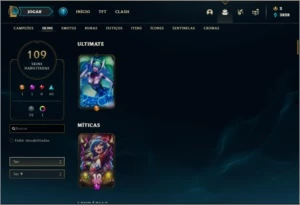 Conta Platina 3 com Kayle Juiza (rara) - League of Legends LOL