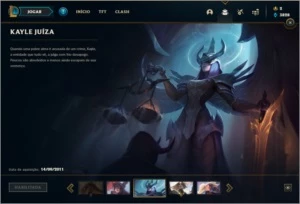 Conta Platina 3 com Kayle Juiza (rara) - League of Legends LOL