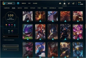 Conta Platina 3 com Kayle Juiza (rara) - League of Legends LOL