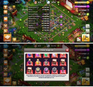 Cv15 Semi Full Th15 C/ 11 Paisagens 43 Skins Gemada - Clash of Clans