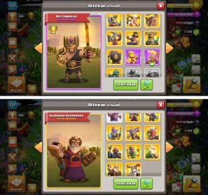 Cv15 Semi Full Th15 C/ 11 Paisagens 43 Skins Gemada - Clash of Clans