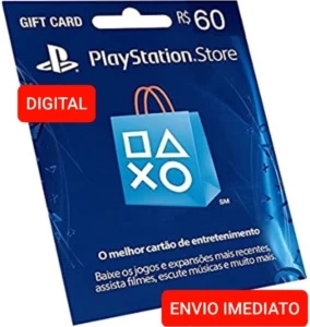 Gift card Playstation Network- PSN R$ 60 Reais - Gift Cards