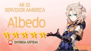 CONTA GENSHIN IMPACT INICIAL COM ALBEDO AR 10 ✨