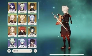 Ar55. Ganyu+ amos, kazuha, Raiden, zhongli, Yoimiya, xiao - Genshin Impact