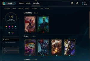 Duas contas pague uma, ex diamond/platina2 e uma platina3 - League of Legends LOL