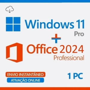 Windows 11 Pro 22H2 Com Office 365 2024 - Softwares e Licenças