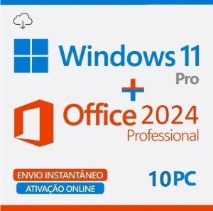 Windows 11 Pro 22H2 Com Office 365 2024 - Softwares e Licenças