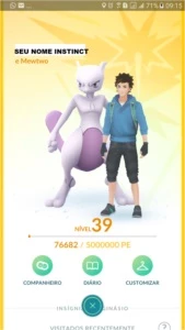 Conta Pokémon Go Instinct LvL 39