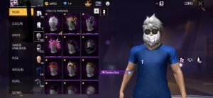 CONTA DE FF NIVEL 75 com todas skins de naruto - Free Fire