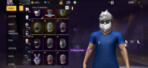 CONTA DE FF NIVEL 75 com todas skins de naruto - Free Fire