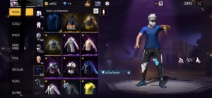 CONTA DE FF NIVEL 75 com todas skins de naruto - Free Fire
