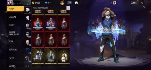 CONTA DE FF NIVEL 75 com todas skins de naruto - Free Fire