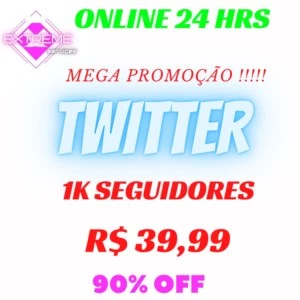 [PROMOÇÃO] 1K SEGUIDORES TWITTER 39,99 - Redes Sociais