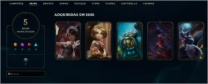 CONTA LOL PLATINA 4 // MMR BOM // OTIMA CONTA PARA SMURF - League of Legends