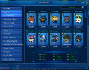 Conta NADMO ALPHA Mid Game com Aox / Alter S / Fanglongmon - Digimon Masters Online