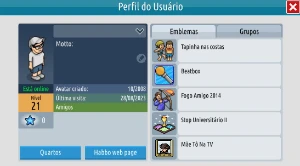 Emblema exclusivo conta rara 2008 - Habbo