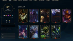 Conta League of Legends Full Acesso - 133 Champs e 92 Skins LOL