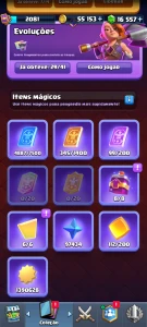 Clash Royale Torre 16, Cv2081, 16k+💎, Arenas Sazonais