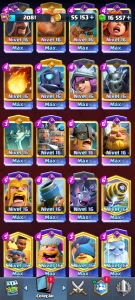 Clash Royale Torre 16, Cv2081, 16k+💎, Arenas Sazonais