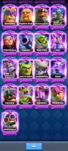 Clash Royale Torre 16, Cv2081, 16k+💎, Arenas Sazonais