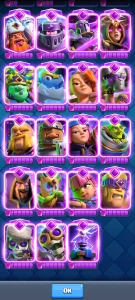 Cv62, 15K+🏆, Comuns, Raras E Épicas Full - Clash Royale