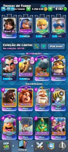 Clash Royale Torre 16, Cv75, 9k+💎, 4kk+💰, 12K+🏆 