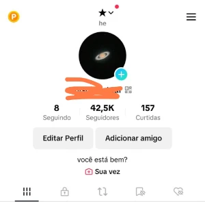 Conta Tiktok 42K - Redes Sociais