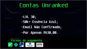 Contas Unranked - League of Legends LOL