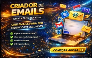Gerador De Gmail, Hotmail Entrega Automática - Emails