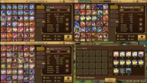 Summoners War Global com Seara Bastet Verad Leo EzioDark