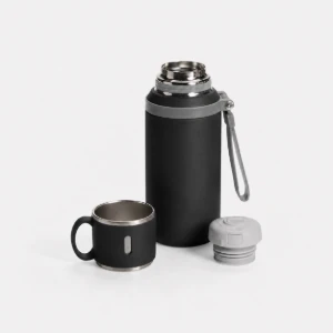 Garrafa Térmica Preta 600 ml - Artesanato e Personalizados