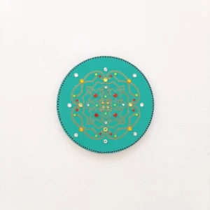 Mandala Indiana Colorida - Artesanato e Personalizados